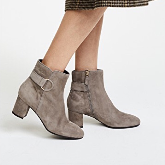 Lk Bennett Shoes Lk Bennet London Gray Taupe Suede Ankle Booties